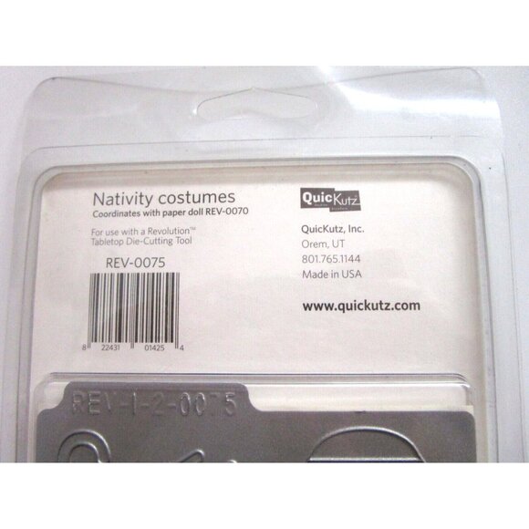 QuicKutz "Nativity Costumes" - Two Die Cuts "REV 0075 Revolution Die" - 2007 NOS - Picture 6 of 7